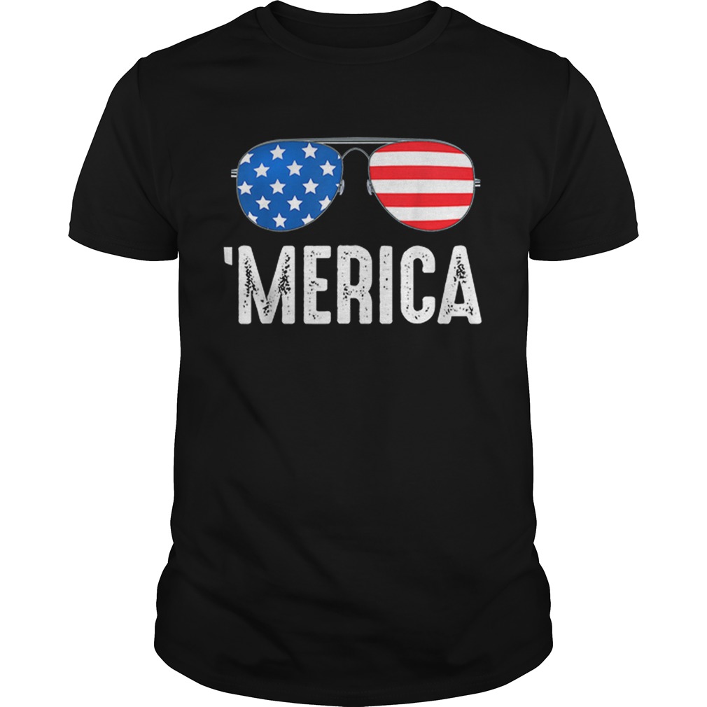 4th of July Merica USA American Pride Sunglasses shirt