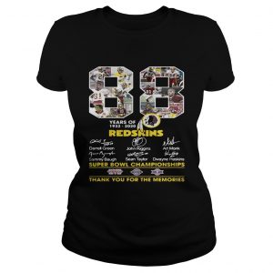 88 years of 19322020 Washington Redskins Signature ladies tee