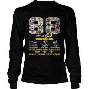 88 years of 19322020 Washington Redskins Signature longsleeve tee