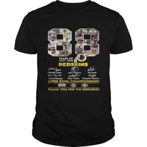 88 years of 19322020 Washington Redskins Signature unisex