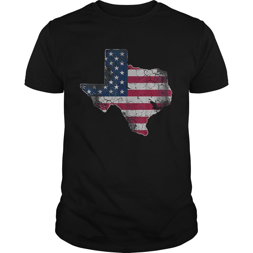 American Flag Texas 4th Of July shirt