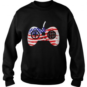 American Flag Video Game Controller Patriotic 4th of July sweatshirt