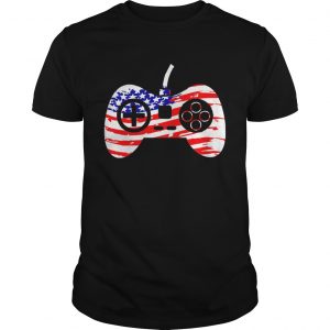 American Flag Video Game Controller Patriotic 4th of July unisex