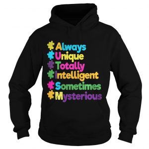 Autism always unique totally intelligent sometimes mysterious hoodie