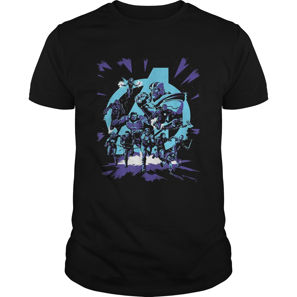 Avengers Endgame Thanos and Super Heroes shirt