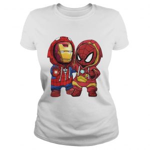 Baby Iron Man and baby Spiderman ladiestee