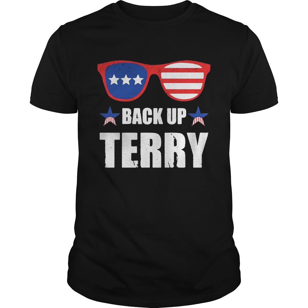 Back up Terry American Flag USA 4th Of July shirt