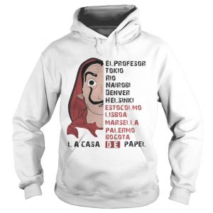 Bella Ciao Elprofesor Tokio Rio Nairobi Denver Helsinki Estocolmo Lisboa hoodie