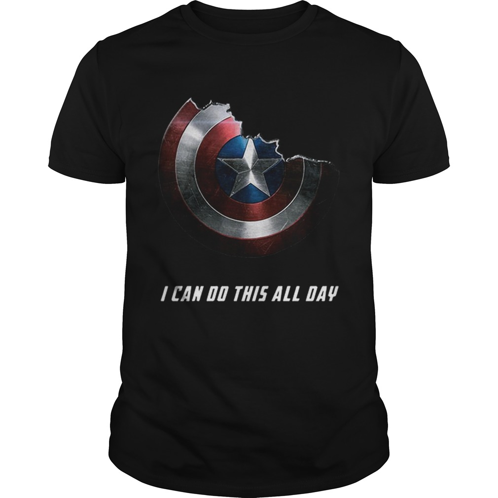 Captain America shield i can do this all day shirts