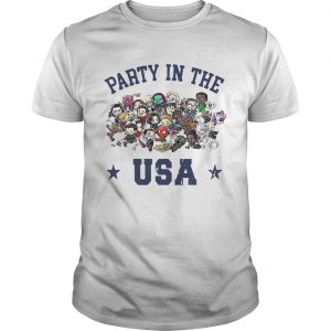 Chibi Marvel characters party in the USA unisex