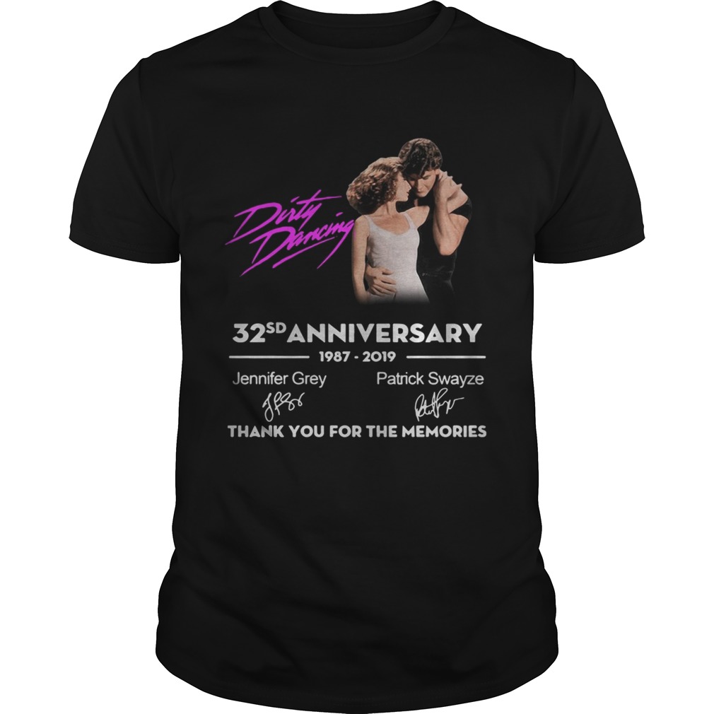 Dirty Dancing 32sd anniversary 1987 2019 signature thank you for shirt