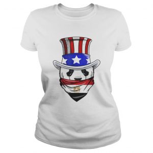 Egyptian Panda Bear In Egypt Bandana Flag ladies tee