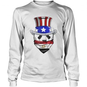 Egyptian Panda Bear In Egypt Bandana Flag longsleeve tee