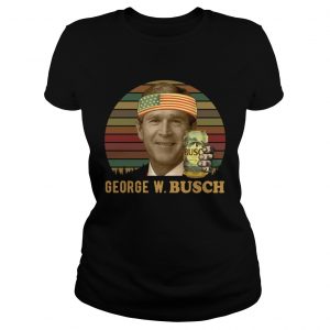 George WBusch vintage sunset ladeis tee