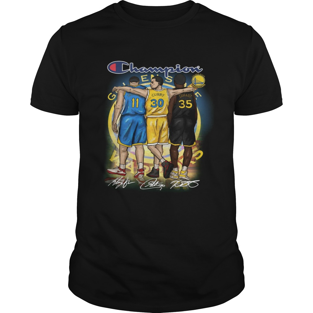 Golden state warriors champion thompson curry durant shirt