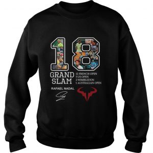 Grand Slam 18 Rafael Nadal signature 12 French open sweatshirt