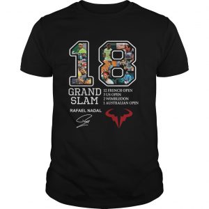 Grand Slam 18 Rafael Nadal signature 12 French open unisex