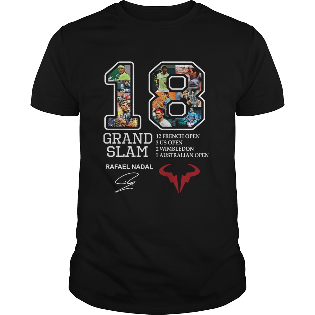 Grand Slam 18 Rafael Nadal signature 12 French open shirt