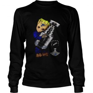 Groot hug Stanley Cup 2019 Champions St Louis Blues longsleeve tee