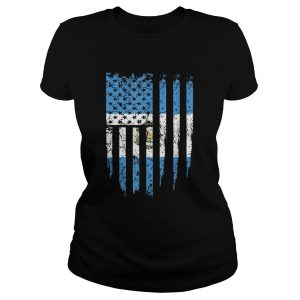 Guatemalan American Flag ladeis tee