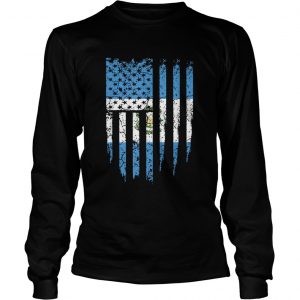 Guatemalan American Flag longsleeve tee