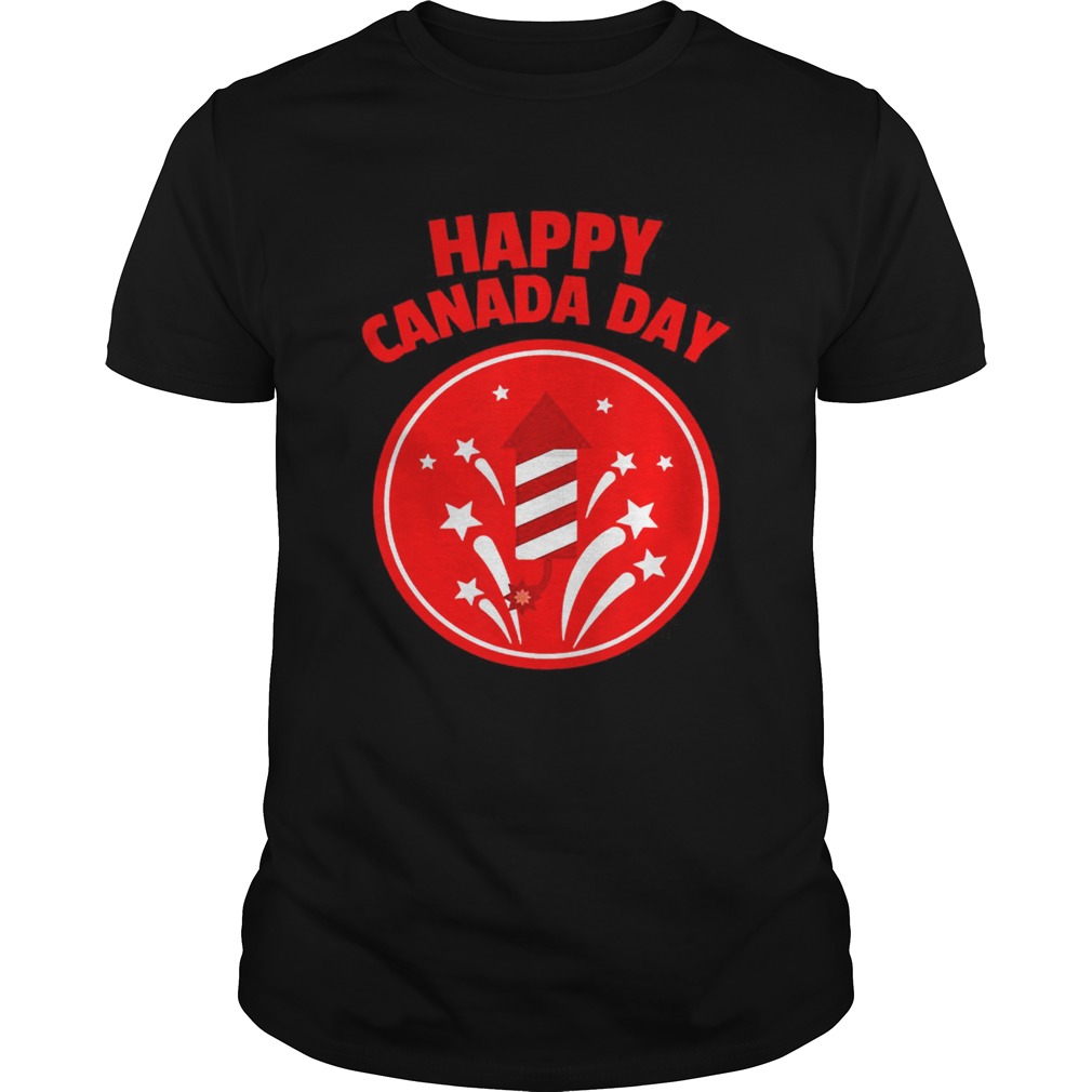 Happy Canada Day Fireworks Shirt