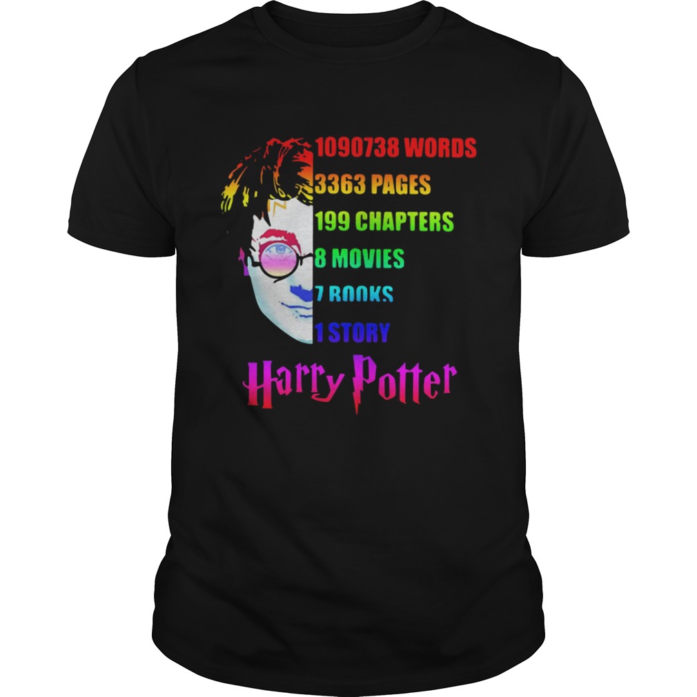 Harry Potter facts infographic style LGBT pride 2019 shirt