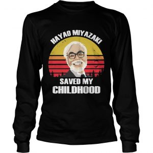 Hayao Miyazaki saved my childhood vintage sunset longsleeve tee