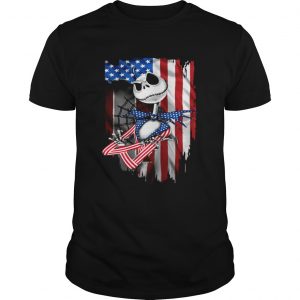 Jack Skellington American flag independence day unisex