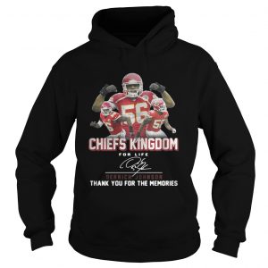 Kansas City Chiefs Kingdom for life Derrick Johnson signaturehoodie