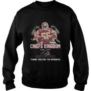 Kansas City Chiefs Kingdom for life Derrick Johnson signaturesweatshirt