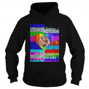 LGBT 2019 Only you Can decide who you are hoodie