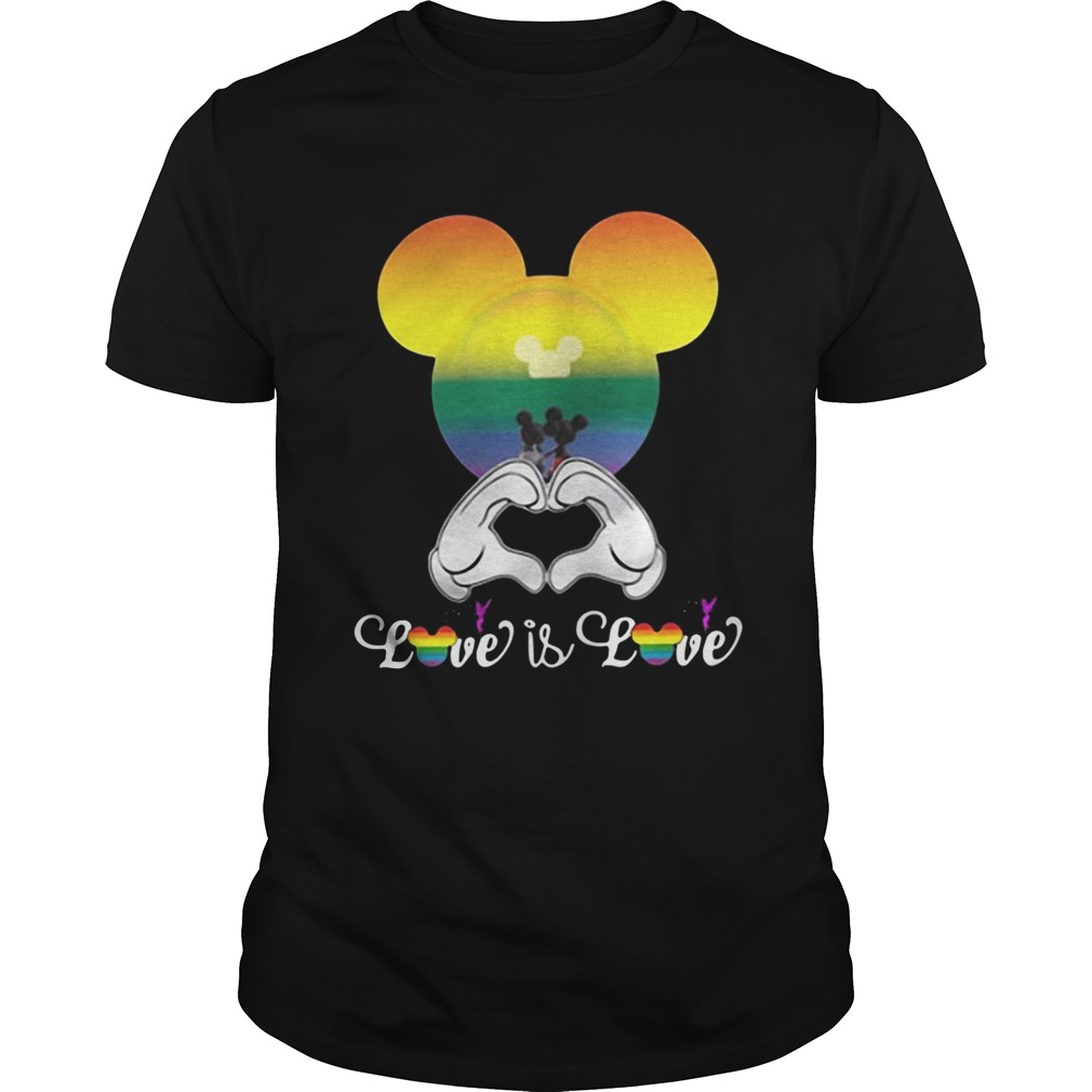 LGBT Mickey Mouse Disney love is love shirt