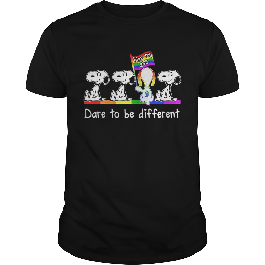 LGBT Snoopy dare to be different kiss my ass shirt