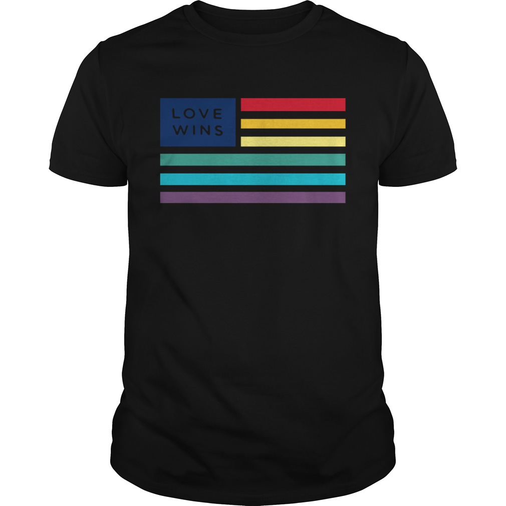 LGBT flag love wins shirt