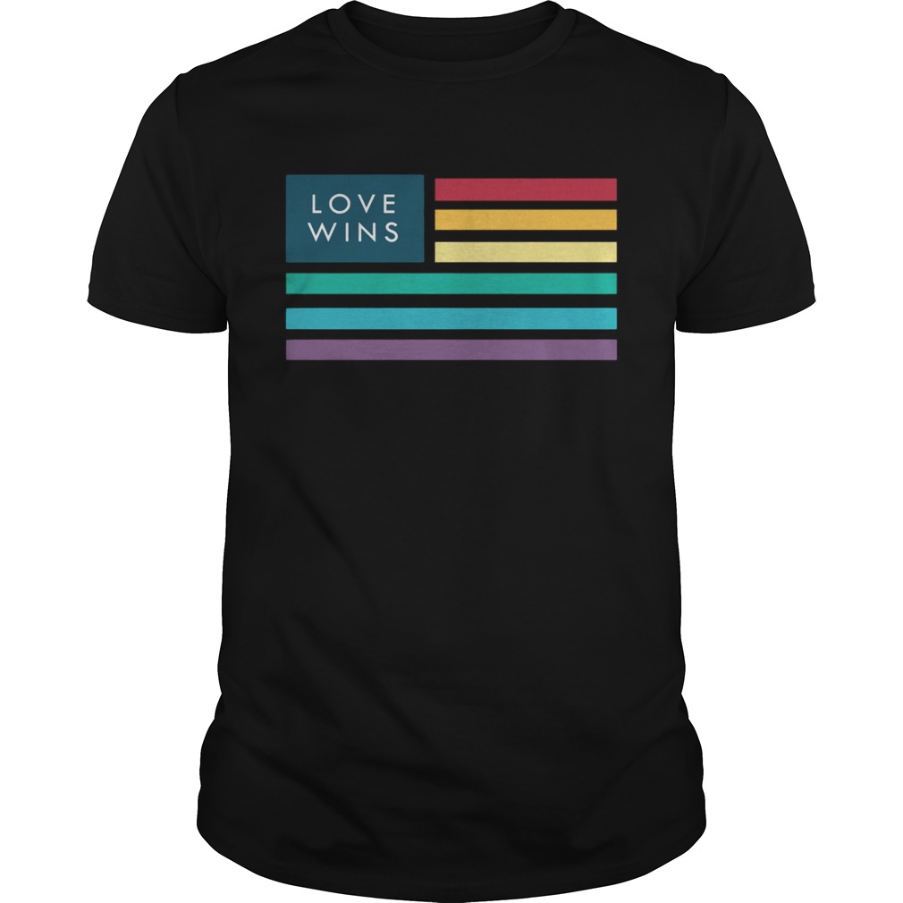 LGBT love wins flag America shirt