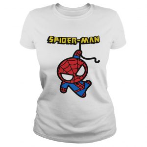 Marvel Spiderman Hanging Cute Kawaii ladies tee