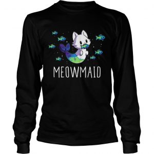 Meowmaid longsleeve tee