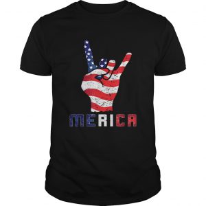 Merica Rocks Usa Flag 4th Of July Outfit unisex