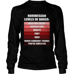 Norwegian levels of anger when someone thinks youre Swedish longsleeve tee