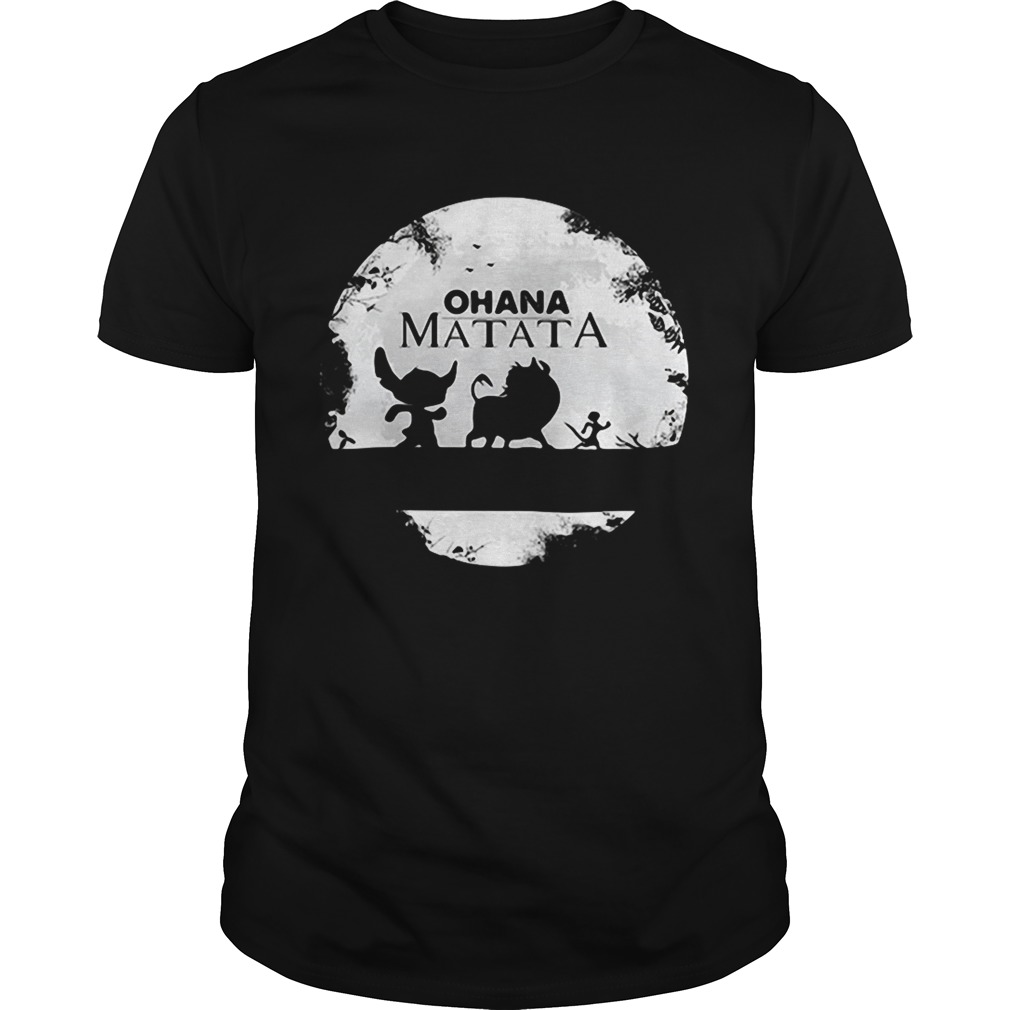 Ohana Matata Stitch Timon and Pumbaa The Lion King shirt