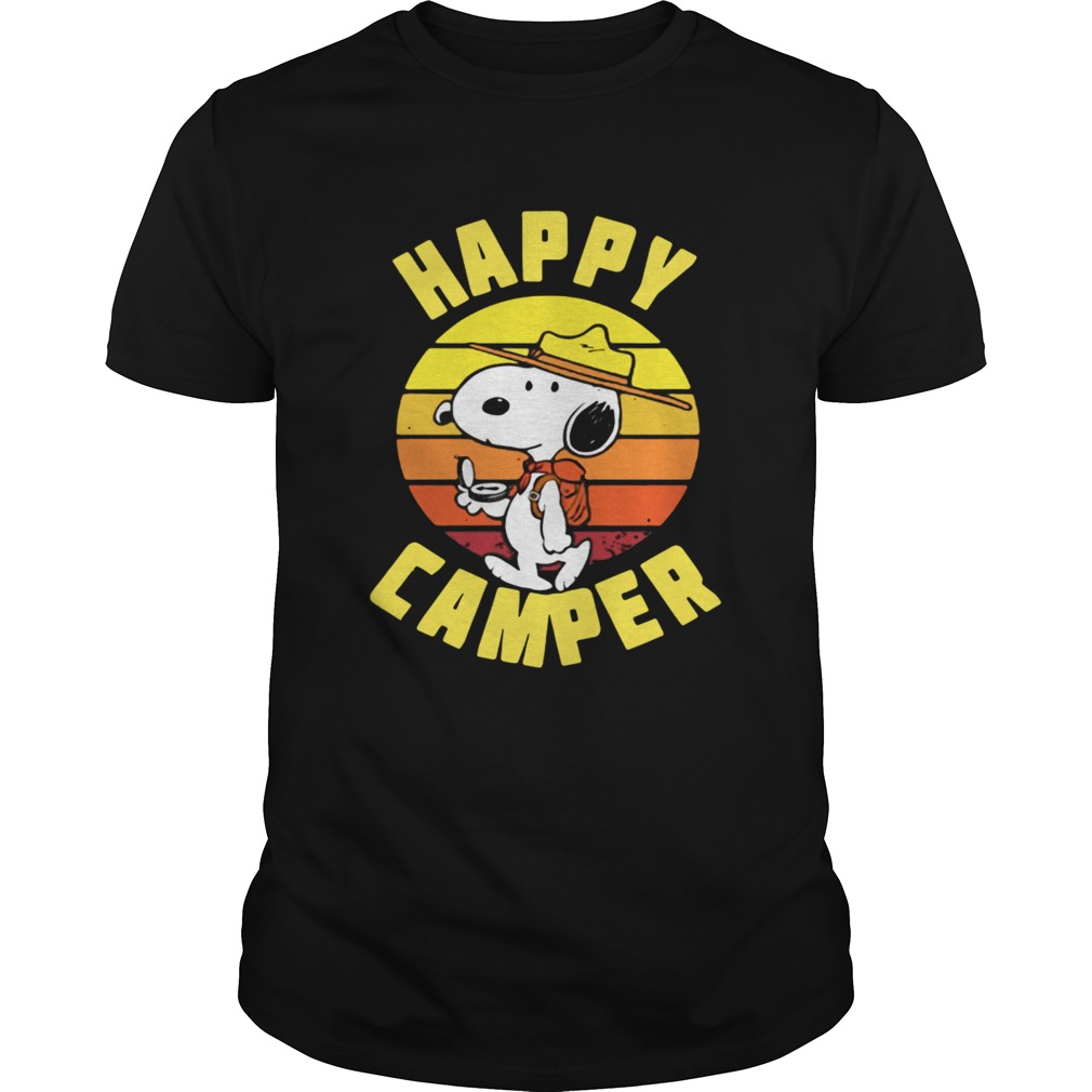 Peanuts Snoopy happy camper vintage shirt