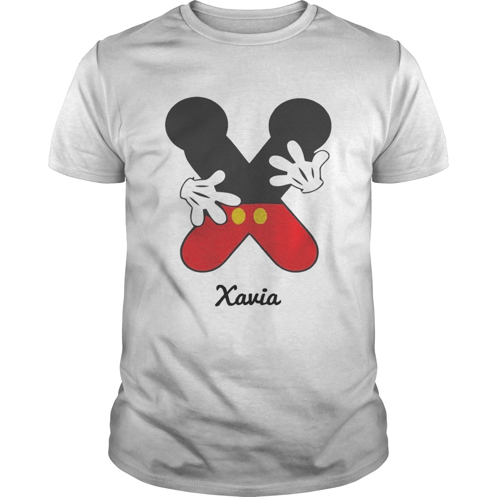 Personalized Name X Begins Mickey Hat Funny TShirt