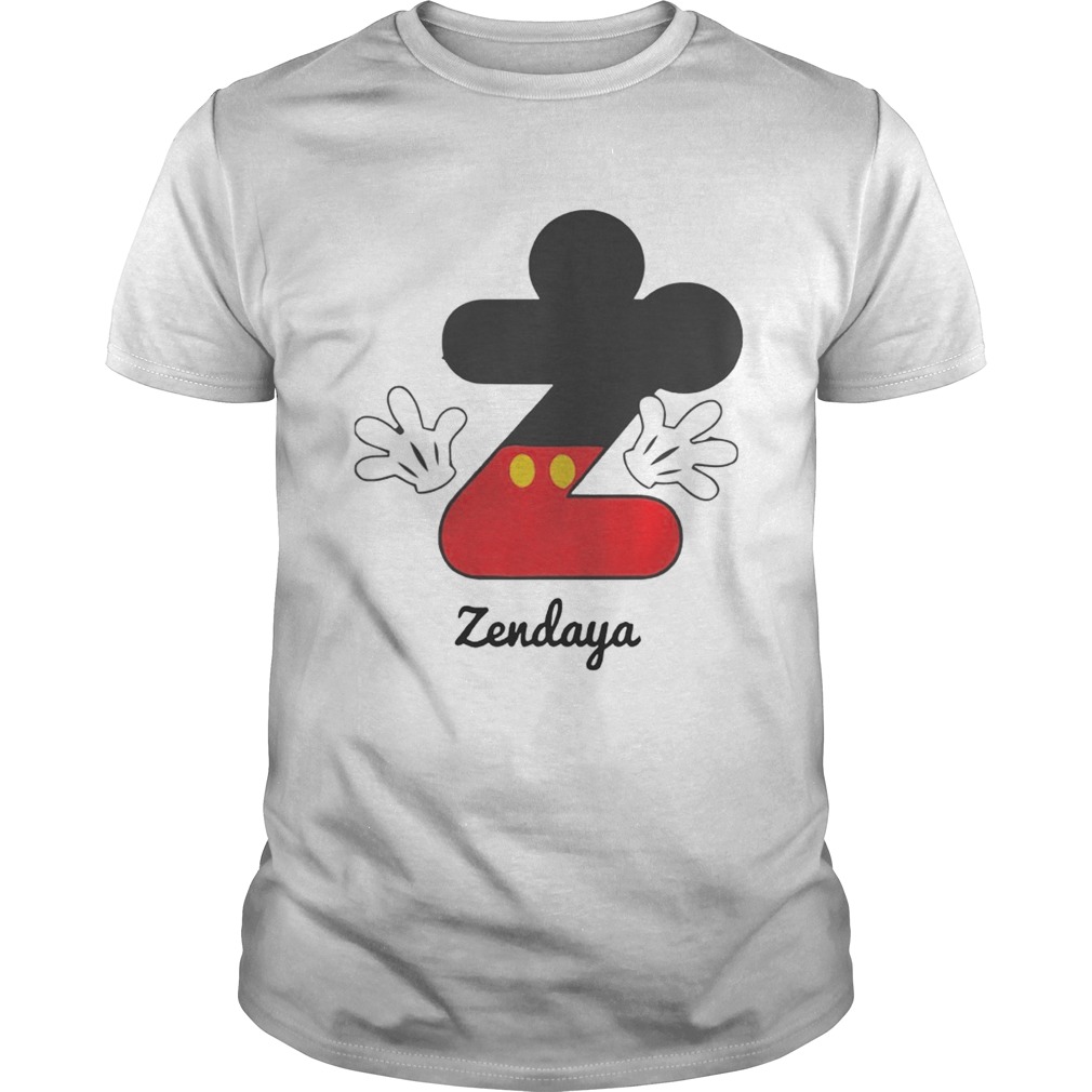 Personalized Name Z Begins Mickey Hat Funny TShirt