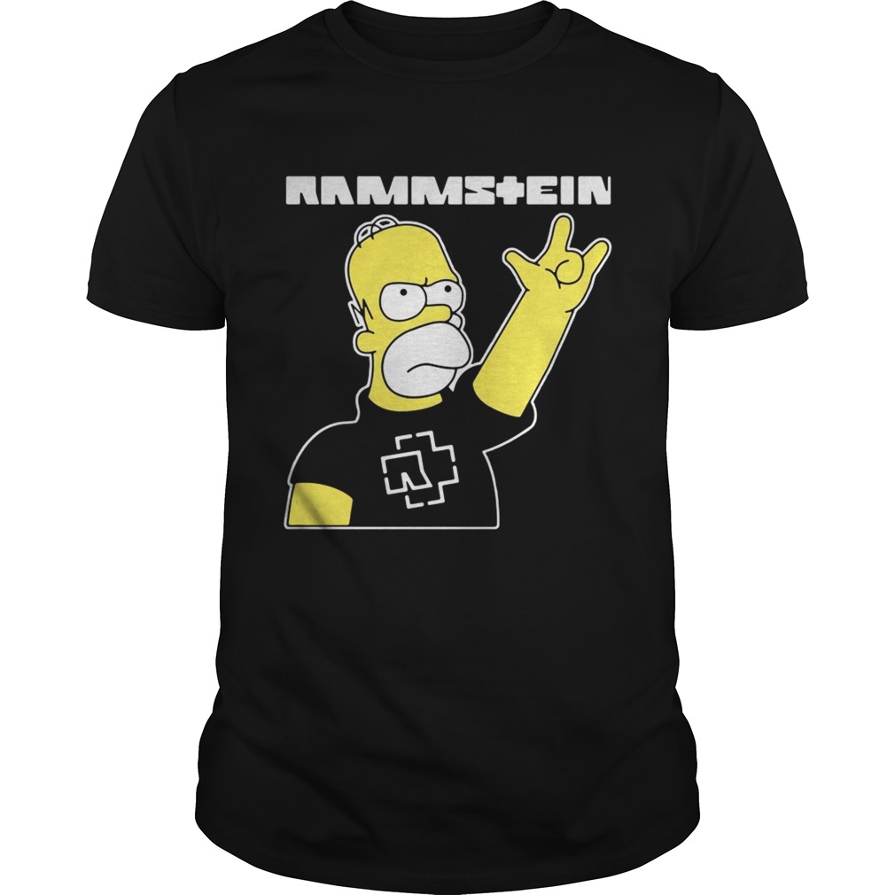 Rammstein Homer Simpson shirt