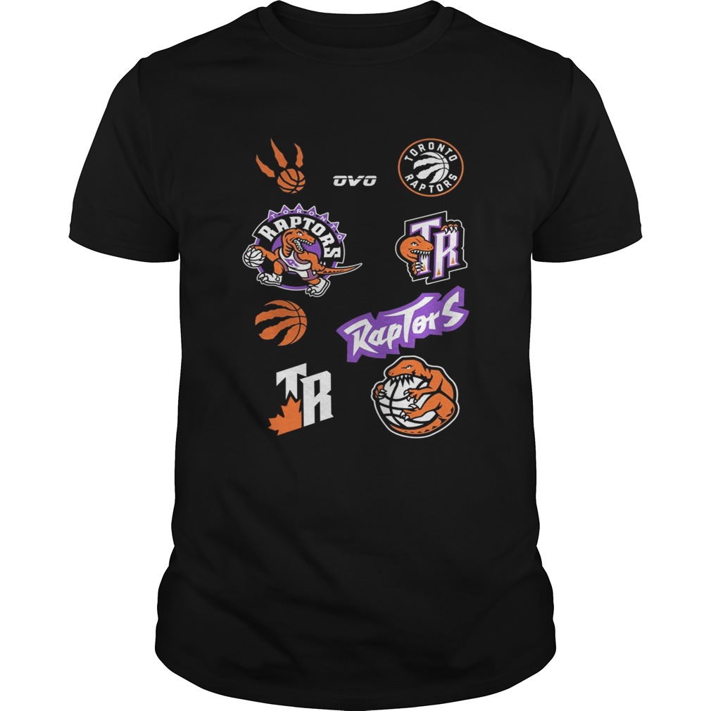 Raptors All Logos shirts