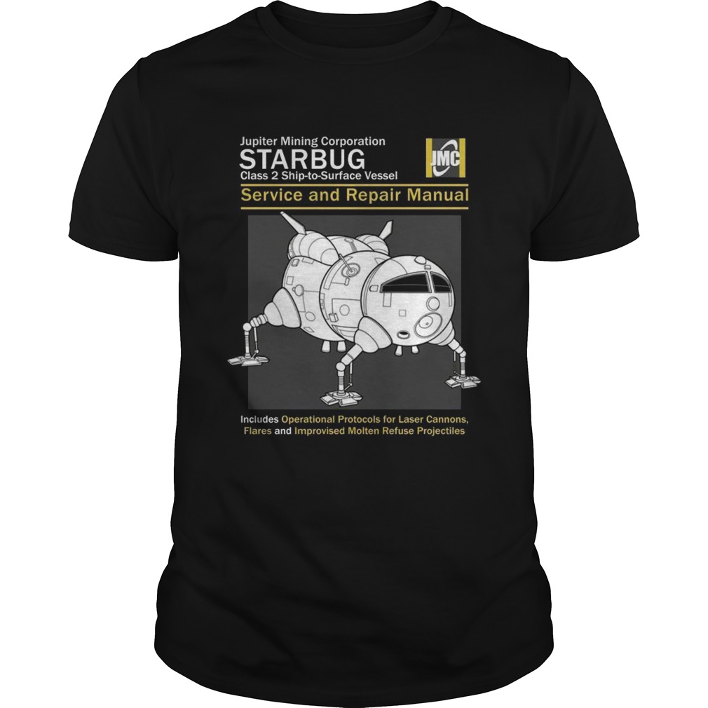 Red Dwarf Starbug Service and Repair Manual shirt