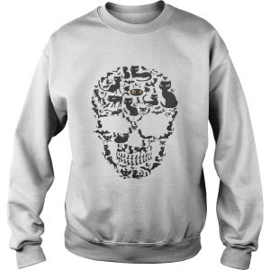 Skull Cat Halloween sweatshirt