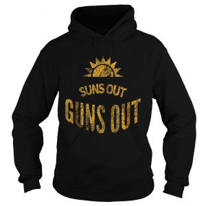 Sun Out Guns Out Black hoodie