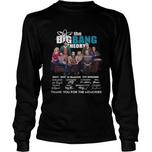 The Bigbang Theory 20072019 12 seasons 279 episodes thank you for the memories longsleeve tee